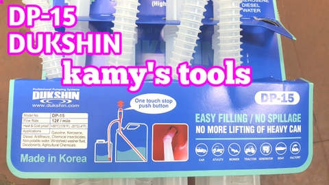 Bơm can hoá chất bằng tay Hàn Quốc Dukshin DP-15 dài 600mm