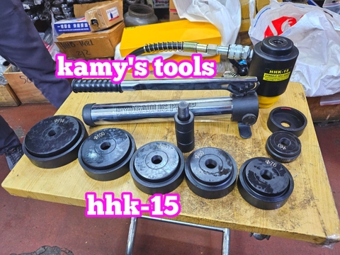 Dụng cụ đột lỗ tôn thủy lực TLP HHK-15 khuôn 63mm-114mm