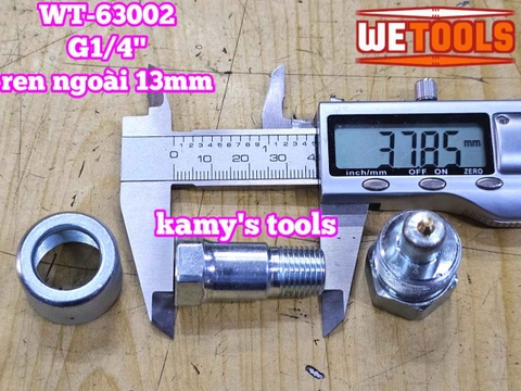 Bộ đầu khớp nối nhanh thủy lực Wetools G1/4 inch ren ngoài 13mm WT-63002