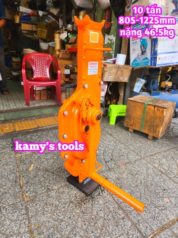 Kích cơ khí quay tay 10 tấn chiều cao 805mm-1225mm Kawasaki JQ-10