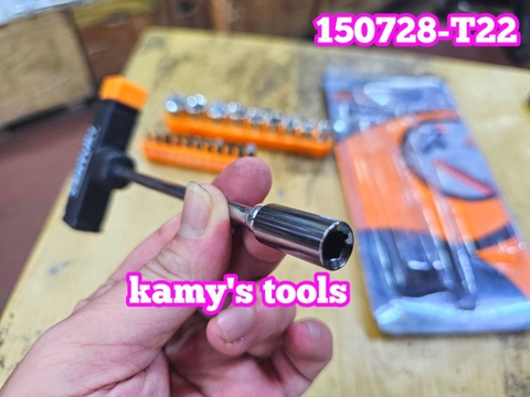 Bộ tuýp đa năng chữ T 22 món Century 150728-T22, bộ tuýp vít
