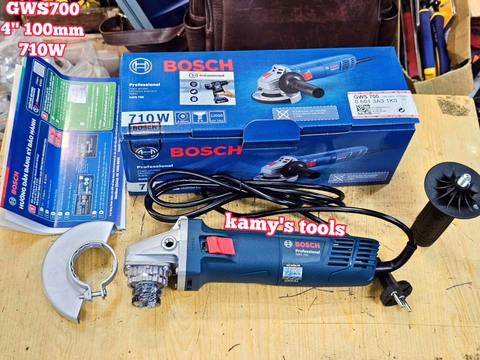 Máy mài góc Bosch GWS 700 đá 100mm 4 inch trục M10 công suất 710W