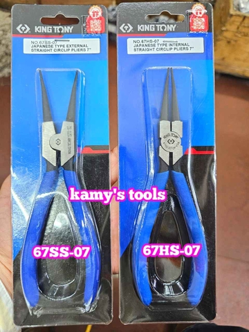 Kìm phe 7 inch Kingtony thẳng ra 67SS-07 và thẳng vô 67HS-07 mở phe 19-60mm đầu xuông có răng