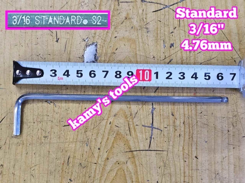 Lục giác bi hệ inch Standard 3/16 inch 4.76mm dài 165x32mm STD-68336