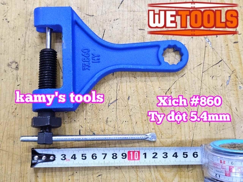 Dụng cụ cắt đột cảo tháo mắt xích sên xe công nghiệp nặng xích máy gặt máy cày 860 Wetools WT-HY-1075