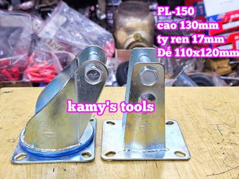 Đế càng cố định và xoay dùng cho bánh xe 150mm PL-150 Kamytools