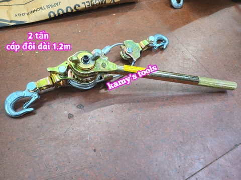 Kích căng cáp 2 tấn cáp đôi dài 1.2m Pat Ngk