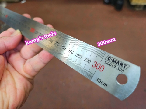 Thước lá inox C-mart 150mm 300mm D0019-150 D0019-300