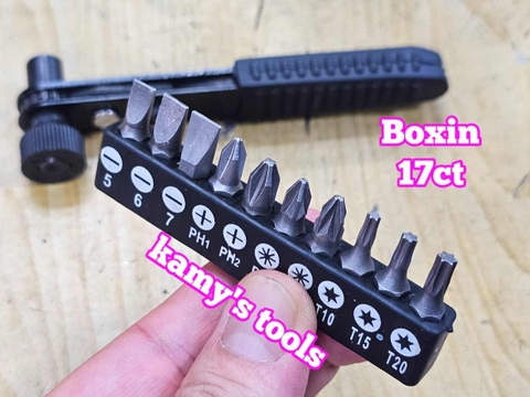 Bộ tuýp vít tự động đảo chiều Boxin 17 chi tiết BX-48405