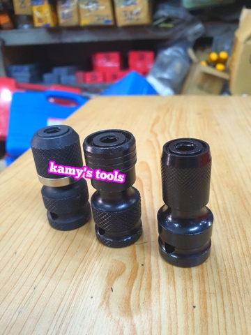 Đầu chuyển bulong bu lông khẩu 1/2 inch sang bắn vít chuôi lục giác 6.35mm dài 50mm loại 1 2 3