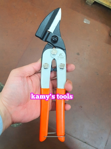 Kéo cắt tôn thạch cao mỏ xéo 10 inch 270mm Kapusi K-0077