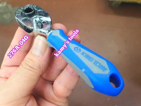 Cần siết tự động 1/4 inch 2 đầu vặn vít vặn tuýp 72 răng Kingtony 276A-04G dài 111mm