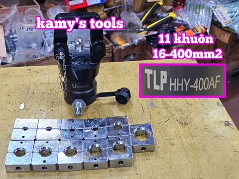Đầu ép cos thủy lực TLP HHY-400AF 14 tấn 11 khuôn từ 16-400mm2 CHƯA BAO GỒM BƠM