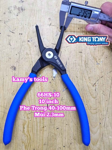 Kìm mở phe Cong trong ngoài 10 inch Kingtony 66HS-10 66SS-10 mở phe 40-100mm