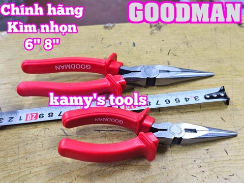 Kìm mỏ nhọn Goodman 6 inch 8 inch chính hãng 95-106 95-108