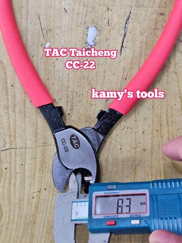 Kìm cắt cáp điện đồng nhôm 22mm2 TAC Taicheng CC-22 dài 160mm