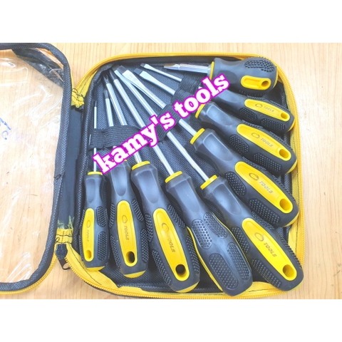 Bộ tua vít 9 cây cán gai cao su