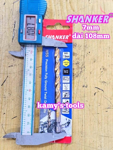 Mũi khoan sắt chuôi lục giác Shanker 6mm 7mm 8mm 9mm 10mm 12mm SK-62306 SK-62307 SK-62308 SK-62309 SK-62310 SK-62312