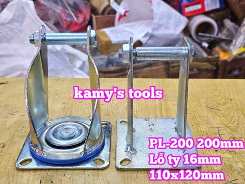 Đế càng cố định và xoay dùng cho bánh xe 200mm PL-200 Kamytools