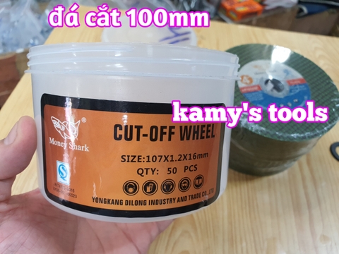 Đá cắt sắt inox 100mm Money Shark loại 1 hộp 50 viên