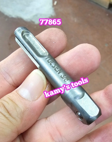 77865 Bộ 3 đầu chuyển khoan đuôi chuôi chân gài 4 rãnh sds plus sang bắn tháo mở bulong tuýp 1/4 3/8 1/2 inch Tolsen