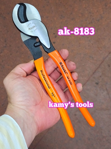 Kìm cắt cáp Asaki AK-8183 dài 10 inch 250mm cắt cáp đồng nhôm