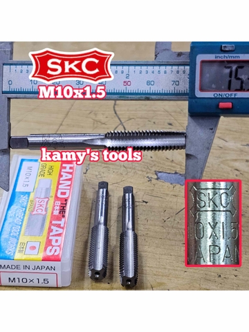 Bộ taro ta rô SKC M10x1.5 Nhật 3 mũi chính hãng logo khắc rõ nét