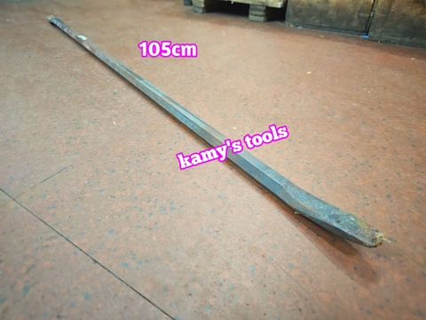 Xà beng cây nạy vỏ lốp móc lốp ô tô-xe máy, Lơ via móc lốp xe , cạy vỏ thép dày 105cm