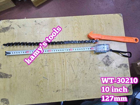Cờ lê xích mở lọc dầu nhớt cảo dây xích cán dài 10 inch Wetools WT-30210 đường kính 127mm