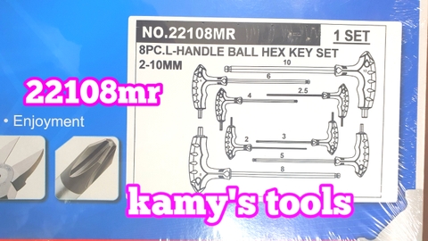 Bộ lục giác bi chữ T 8 chi tiết H2-H10 Kingtony mdoel 9-22108MR