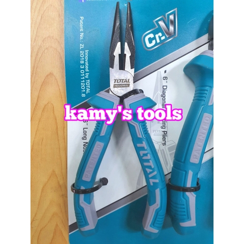 Total Bộ kìm điện kìm cắt kìm nhọn 3 cây THT2K0301