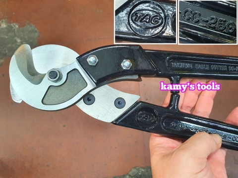 Kìm cắt cáp cơ CC-250 TAC tai cheng cắt dây cáp điện lõi đồng nhôm tiết diện 250mm2 dài 600mm