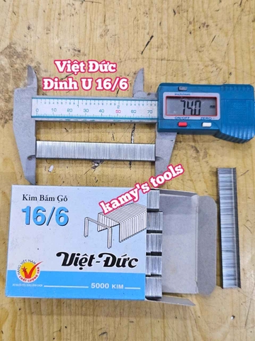 Đinh bấm ghim 16/6 Việt Đức hộp 5000 cái