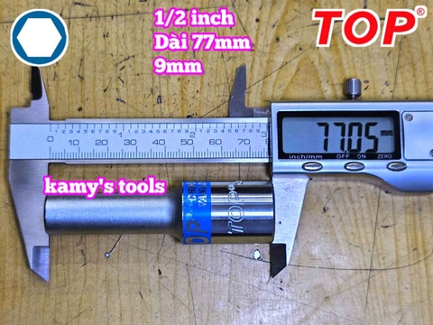 Tuýp 1/2 inch 6 cạnh dài Top 9mm TOP-TS-C9