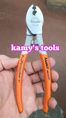 Kìm cắt cáp điện 2 lưỡi 6 inch 150mm Asaki model AK-8180