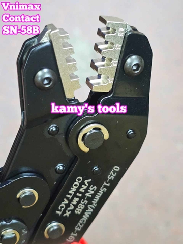 Kìm bấm cos 2 tầng Vnimax Contact SN-58B dùng cho đầu cos Dupont 2.54/2.8/3.96/4.8/6.3 tiết diện 0.25-1.5mm2
