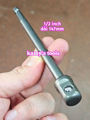 Đầu chuyển nối bắn vít lục giác sang bulong 1/2 inch dài 150mm
