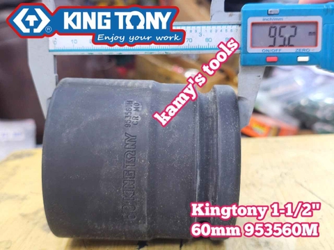 Đầu tuýp khẩu 60mm lỗ 1-1/2 inch (1.5 inch) 6 cạnh Kingtony 953560M