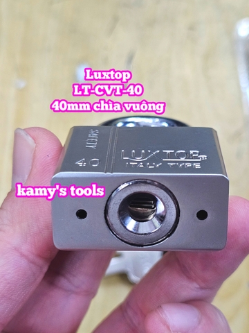 Ổ khóa trắng chìa vuông 4 chìa 4F 40mm Luxtop LT-CVT-40