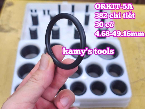 Hộp gioăng sin oring ron cao su vòng đệm 382 chi tiết ORKIT-5A Wetools 4.68-49.16mm
