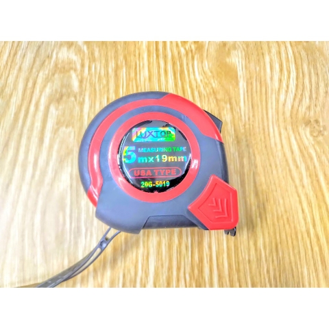 Thước Kéo Thép Luxtop 5 Mét Bản 19mm 3 chốt ri vê 20G-5019 (Thước Kéo 5 Mét, Thước Cuộn 5 Mét)