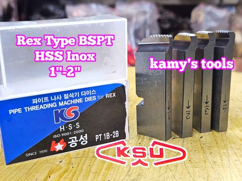 Dao tiện tiện ren ống INOX HSS Rex hiệu Kong Sung KSU 1-2 inch (34-60mm) hệ ren BSPT