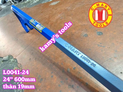 Xà beng đầu dẹp đầu nhổ đinh thân lục giác 24 inch 600mm C-mart L0041-24