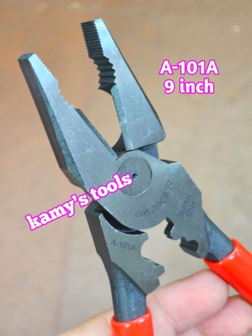 Kìm điện có bấm cos 9 inch 225mm Barker A-101A