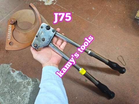 Kìm cắt cáp nhông J75 Manniu cắt đồng nhôm 75mm, kéo cắt cáp J75