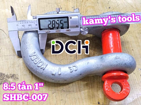 Ma ní omega chốt vặn ren SHBC-007 DCH 8.5 tấn 1 inch đường kính ty ren 28mm