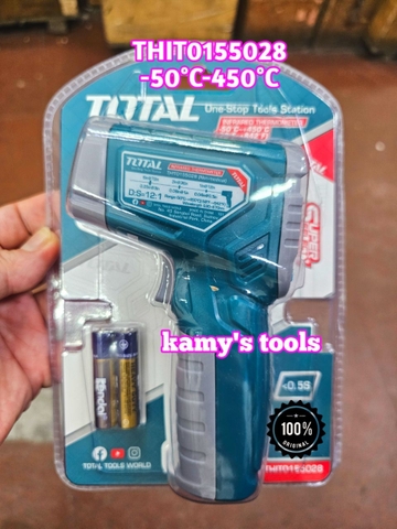 Máy đo nhiệt độ nhiệt kế hồng ngoại Total THIT0155028 -50°C-450°C, không sử dụng cho người trong y tế