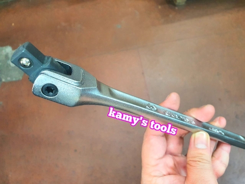 Cần tuýp siết đầu lắc léo 1/2 inch cán dẹp Kingtony dài 375mm 4453-15F cao cấp