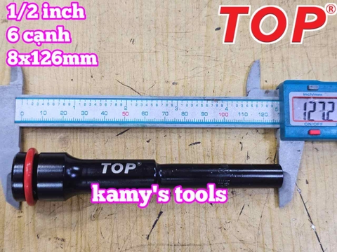 Đầu tuýp khẩu 1/2 inch dài 126mm Top 8mm 8x126mm LU-DT126-08