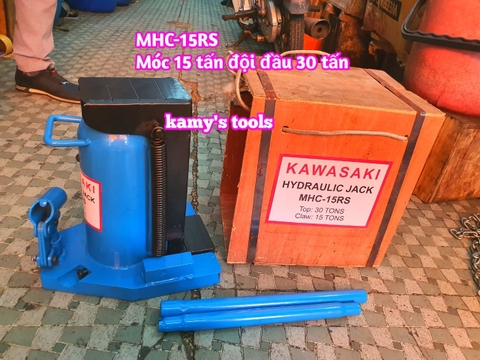 Đội móc 15 tấn đội đầu 30 tấn kích móc MHC-15RS Kawasaki kích chân 15 tấn